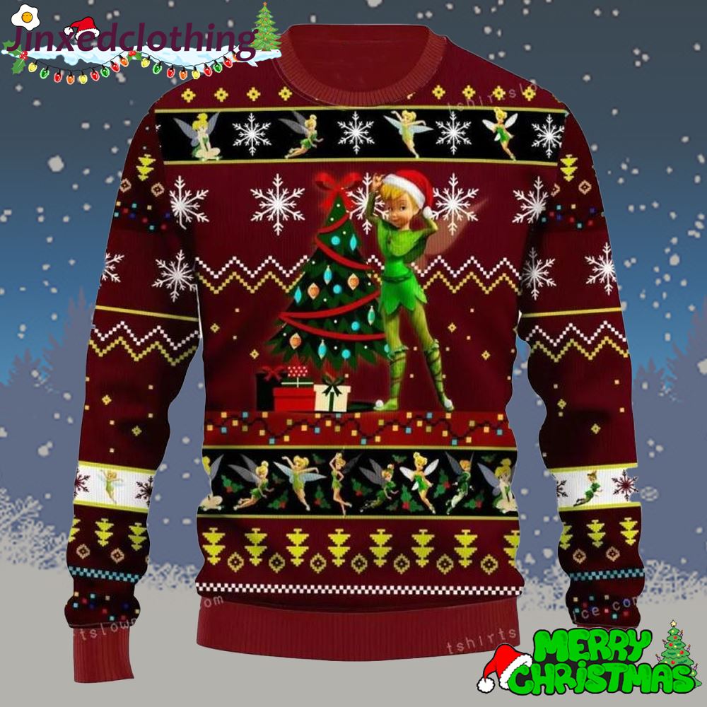 Tinker Bell Tree Ugly Sweater Christmas Party 